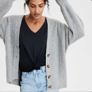 American Eagle | AE Oversized Button Cardigan